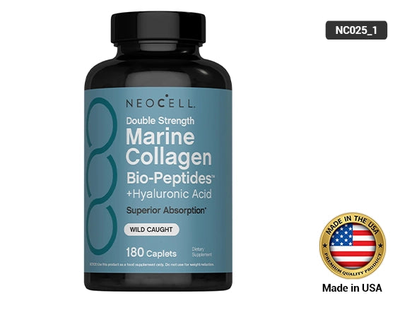 NeoCell Marine Collagen Bio-Peptides + Hyaluronic Acid 180 Caplets